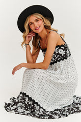 Boho charme midi-jurk